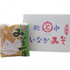 トナミ醤油：エンレイ大豆100％使用「みそ一番」1ｋg×5個・富山県産コシヒカリ米